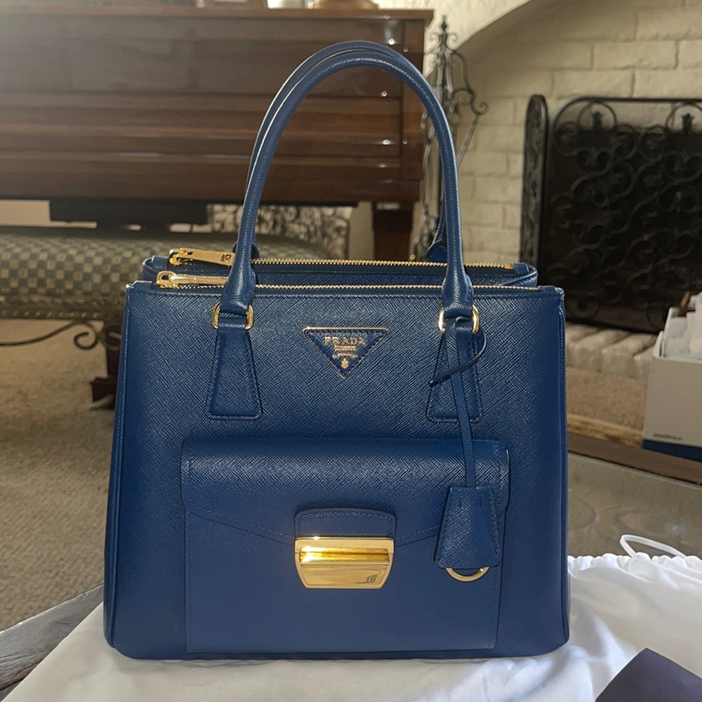 Authentic Prada double mini saffiano  lux
